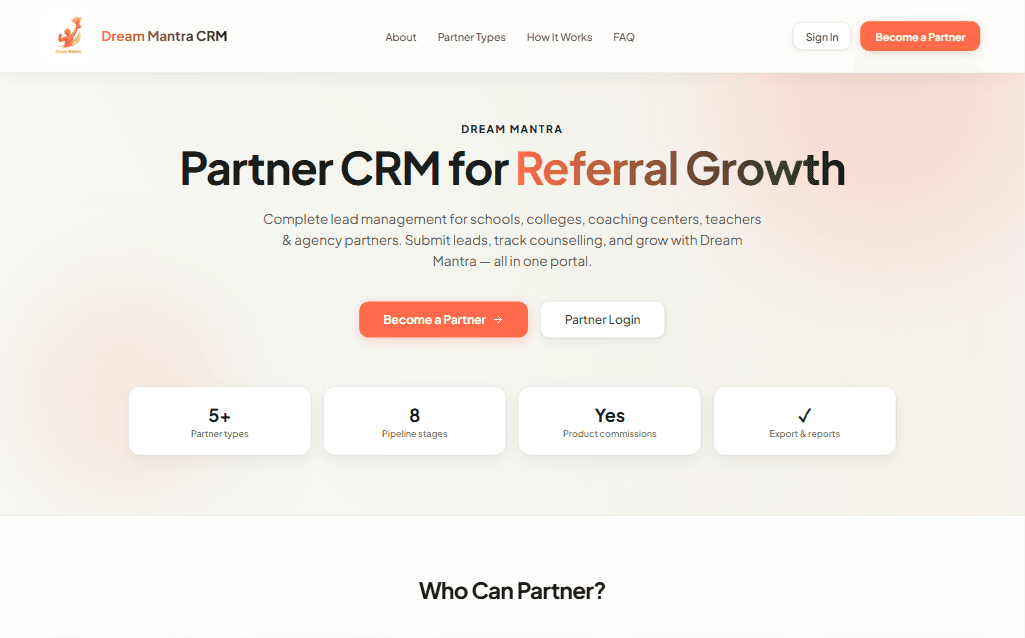 CRM Platform screenshot
